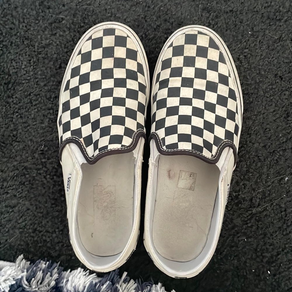Vans checkered slip on
